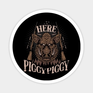 PIG HUNTING GIFTS Magnet